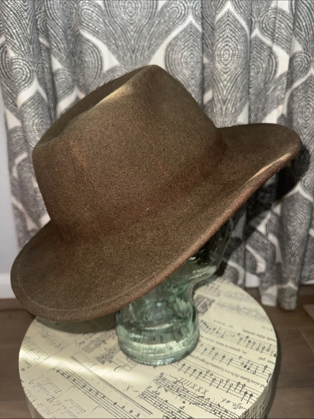 Vintage Pendleton 100% Virgin Wool Fedora Hat - Brown, Size Medium - Made in USA